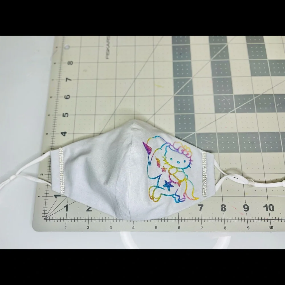 Hello kitty unicorn face mask reflective
